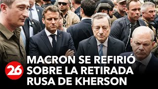 emmanuel-macron-se-refirio-sobre-la-retirada-rusa-de-kherson