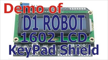 Demo D1 ROBOT LCD KeyPad Shield