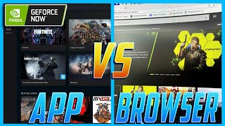 Nvidia GeForce NOW Chrome vs Native App screenshot 5