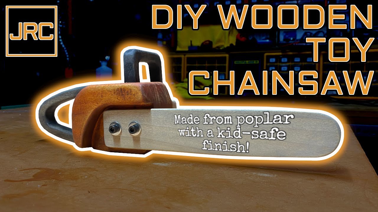 DIY Wooden Toy Chainsaw - with kid-safe finish! - YouTube
