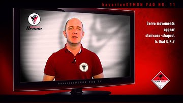 FAQ 11 - Servo movements appear staircase-shaped. Is that O.K.?