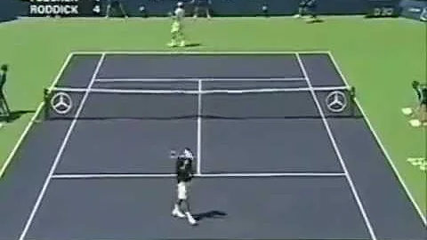 Federer 3 Aces in a row against Roddick - Toronto 2004