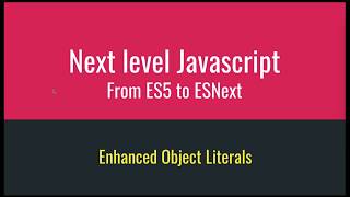 06  Enhanced object literals | Next Level Javascript in Bangla | From ES5 to ESNext | বাংলা