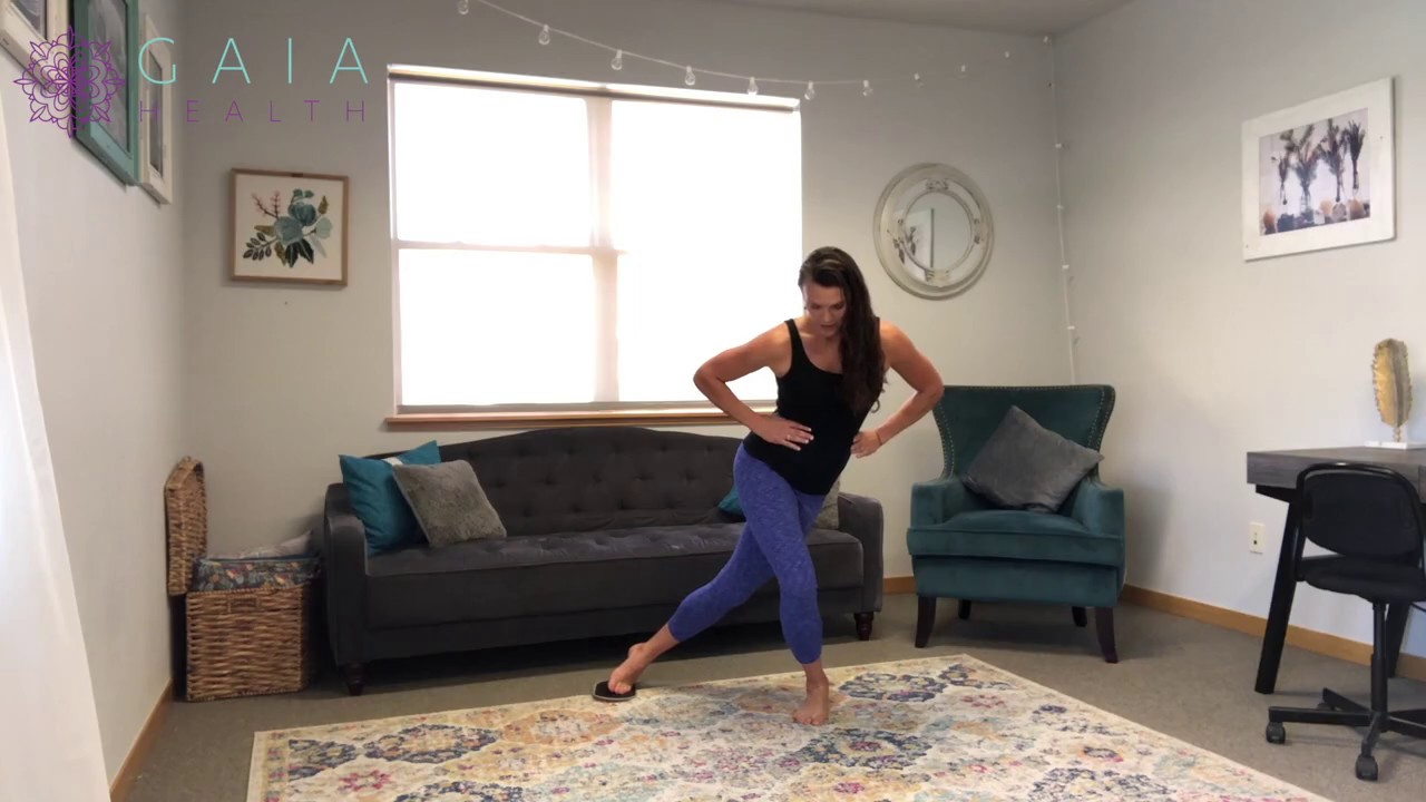 Around the Clock Slider Lunges - YouTube