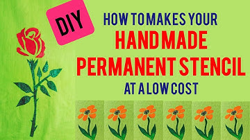 Permanent Stencil Making Process / Stencil Printing (Part 2) / DIY Handmade Stencil /  LFD17