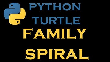 Python Turtle Tutorials 11 # Family Member