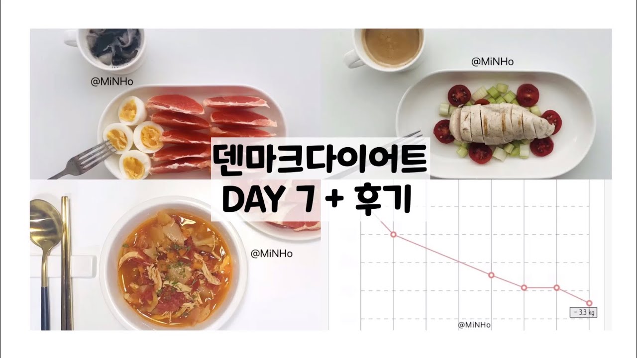 4개월 -15Kg 목표] 덴마크다이어트 Day 7 + 일주일 후기 - Youtube