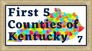 First Five Counties of Kentucky