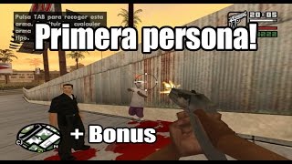 Primera persona en GTA San Andreas! | First Person Mod | + Bonus