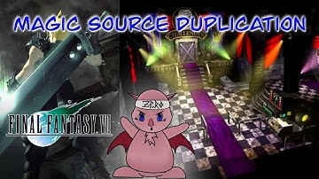 FFVII - Magic Source Duplication - W-Item Glitch - Battle Arena
