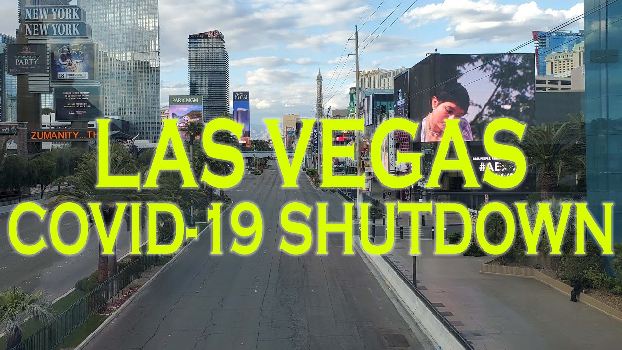 Las Vegas Shut Down Walking the Strip YouTube