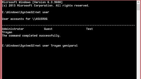 How To Change Windows Password Using CMD Net User Command