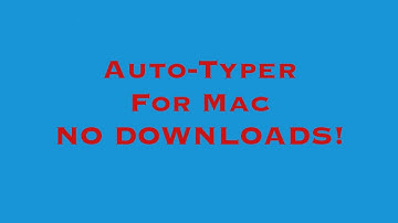 How to make an Auto-Typer for Mac - No Download Necessary!