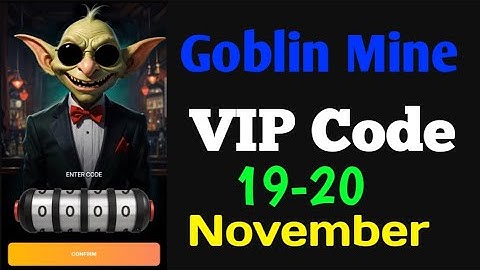Goblin Mine game VIP Code today | 19-20 November | Goblin Mine