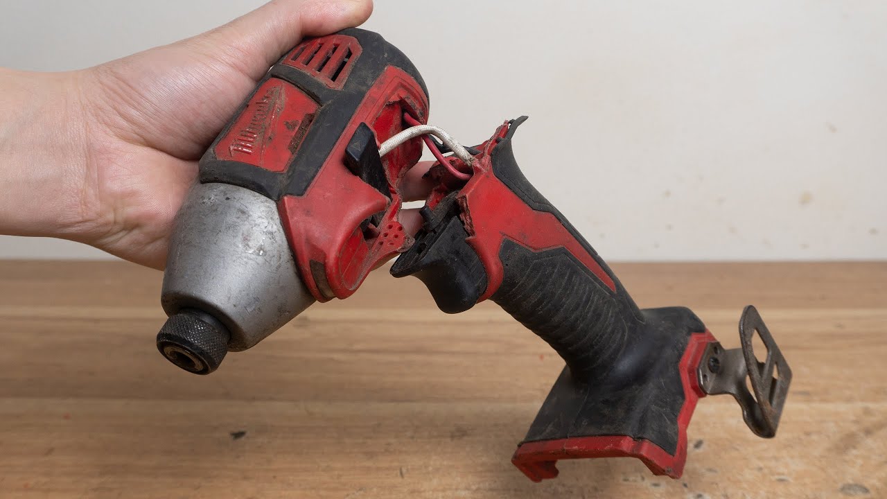 ②Rabbit-PaperCutting- Restoration of Impact Driver Milwaukee M18 2656-20 - YouTube