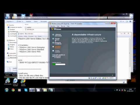 Virtual Box -- Windows Server 2003