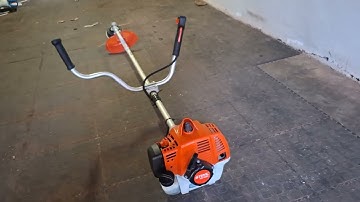 A very cold start for the Stihl Fs230 brush cutter.