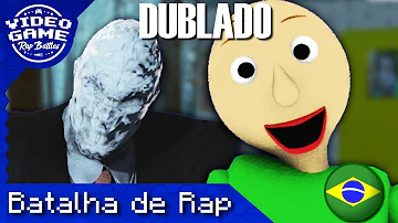 Slender Man vs. Baldi's Basics - Video Game Rap Battle | DUBLADO