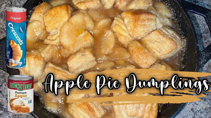 Easy Apple Pie Dumplings with Crescent Rolls & Apple Pie Filling 🍏