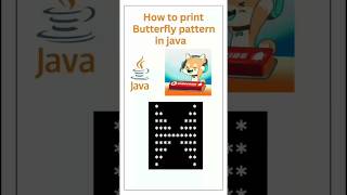 Can You Code This Butterfly Pattern in Java? 🦋✨ #coding #shorts #java java