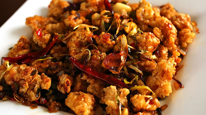 Spicy garlic fried chicken (Kkanpunggi: 깐풍기)