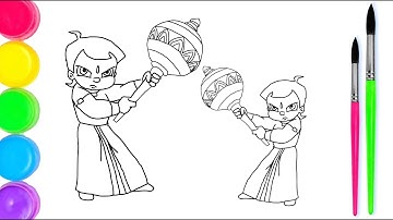 How to draw chota bheem | chhota bheem drawing from XYZ | XYZ से छोटा भीम का ड्राइंग बनाना सीखें