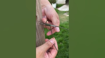 A simple and reliable trick to secure a rope to a nail so it won’t slip!