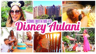 DISNEY AULANI 2021 HAWAII VLOG! | HOTEL ROOM TOUR, POOL TOUR, + LUAU! @BriannaK