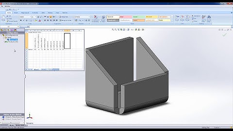 Using Design Tables in SolidWorks