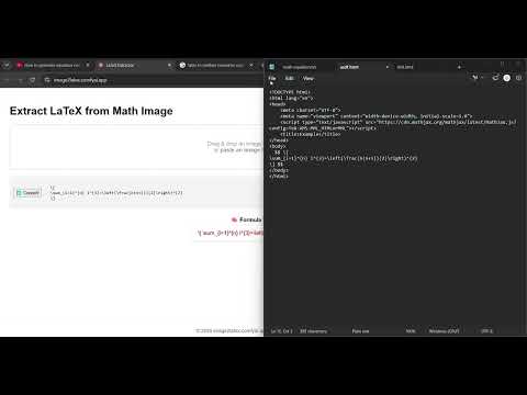Image to Word Equation