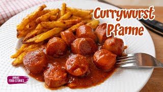 Einfach und Lecker - Currywurst Pfanne mit toller Currysauce - schnelles Mittagessen Rezept Einfach und Lecker - Currywurst Pfanne mit toller Currysauce - schnelles Mittagessen Rezept