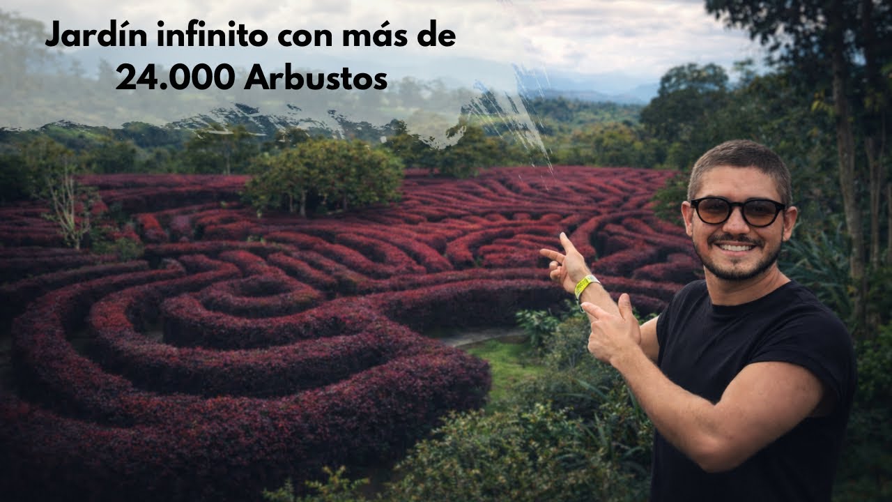 Me perdí en EL JARDÍN más increíble de Colombia: El LABERINTO de más de 24,000 ARBUSTOS 