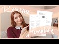 ACADEMIC CV's/RESUMES + A TEMPLATE! | Grad School Applications | How to Write an Academic CV/Resume