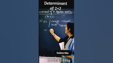Determinants | Class 12 Maths | CBSE Class 12 Chapter 4 Determinants #shorts #class12 #ncert #math