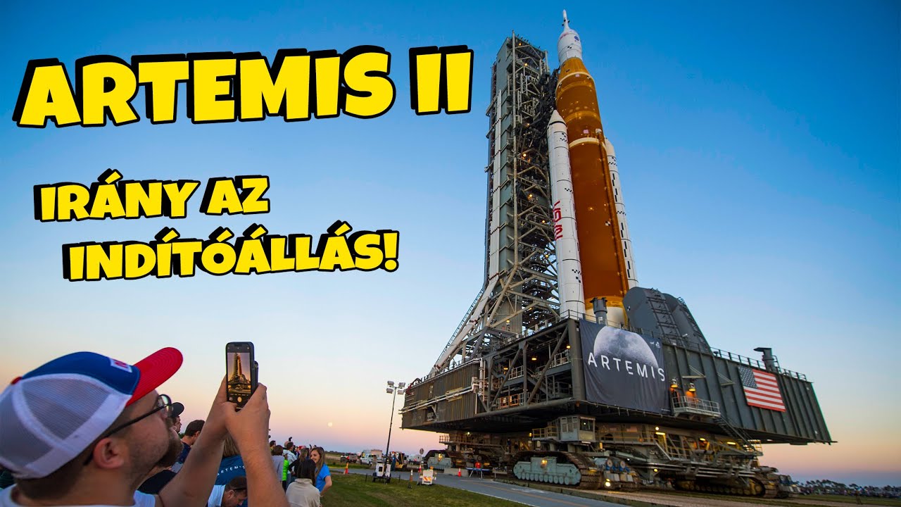 ARTEMIS 2 | SLS rakétát viszik az indítóállásra | ÉLŐ közvetítés! SPACEJUNKIE 