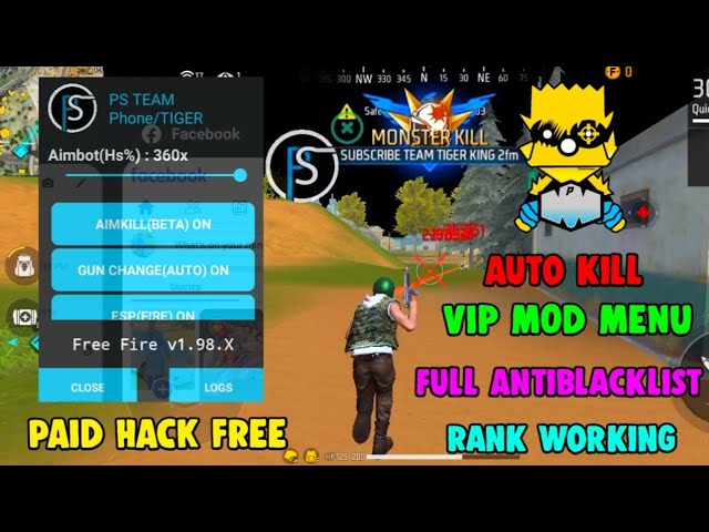 PS Team Mod Menu Apk 2023 Download For Android [FF Hacks]