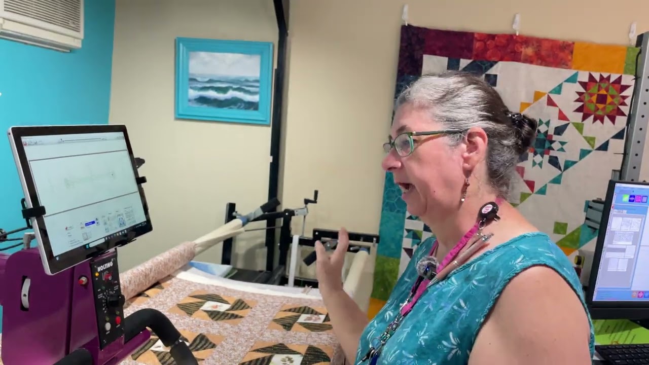 Custom quilting border and sash design preparation. QCT, Quiltmagine, quilt path. Tutorial part 2