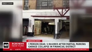DOB: 4 open violations at Lower Manhattan parking garage that collapsed