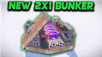 NEW 2X1 BUNKER in Rust | Rust Building Tutorial 2023
