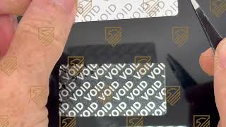 TamperVoidPro Silver Matte VOID patter Residue