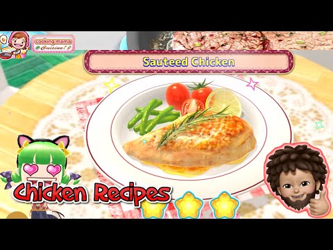 Cooking Mama: Cuisine! - Chicken Recipes | Sauteed Chicken