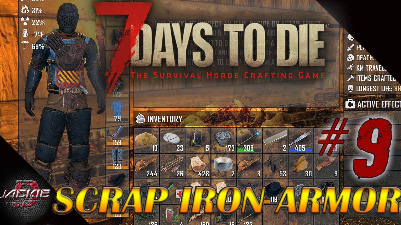 7 Days To Die | SCRAP IRON ARMOR!! | 7 Days to Die Alpha 14 Gameplay