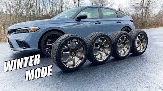 Snow Tire Setup & Winter Prep - Civic Hatchback Sport 2022-2024