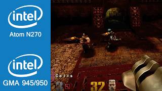Quake 3 Arena Gameplay Intel Atom N270 + Intel GMA 945/950