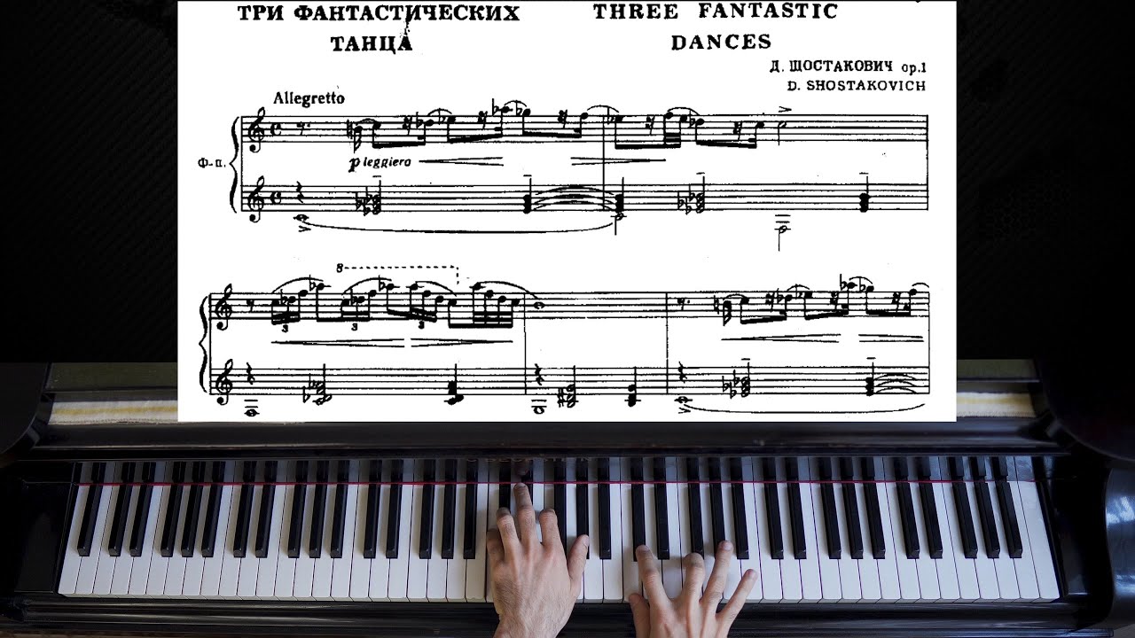 Shostakovich - Three Fantastic Dances | With Sheet Music - YouTube