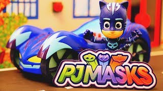 PJ Masks Cartoon Catboy and Romeo Race