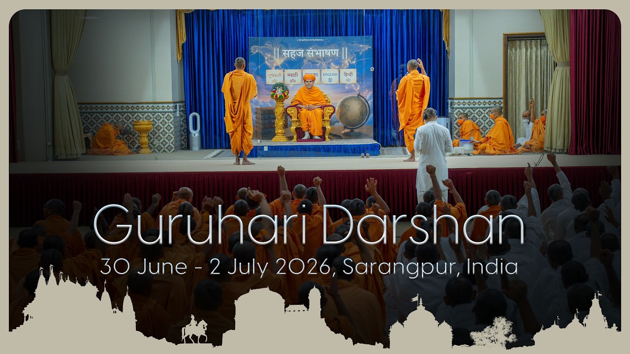 Guruhari Darshan, 30 Jun - 2 Jul 2026, Sarangpur, India