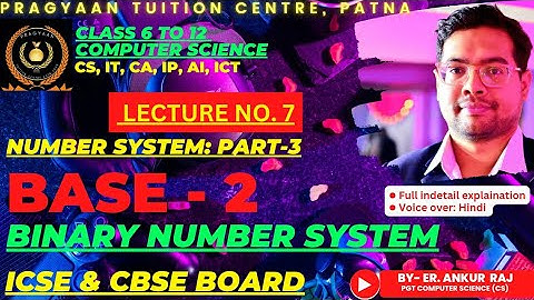 BINARY NUMBER SYSTEM |CBSE-ICSE-CLASS 6-12- CS| Binary Arithmetic-DIGITAL ELECTRONICS IN HINDI|BPSC