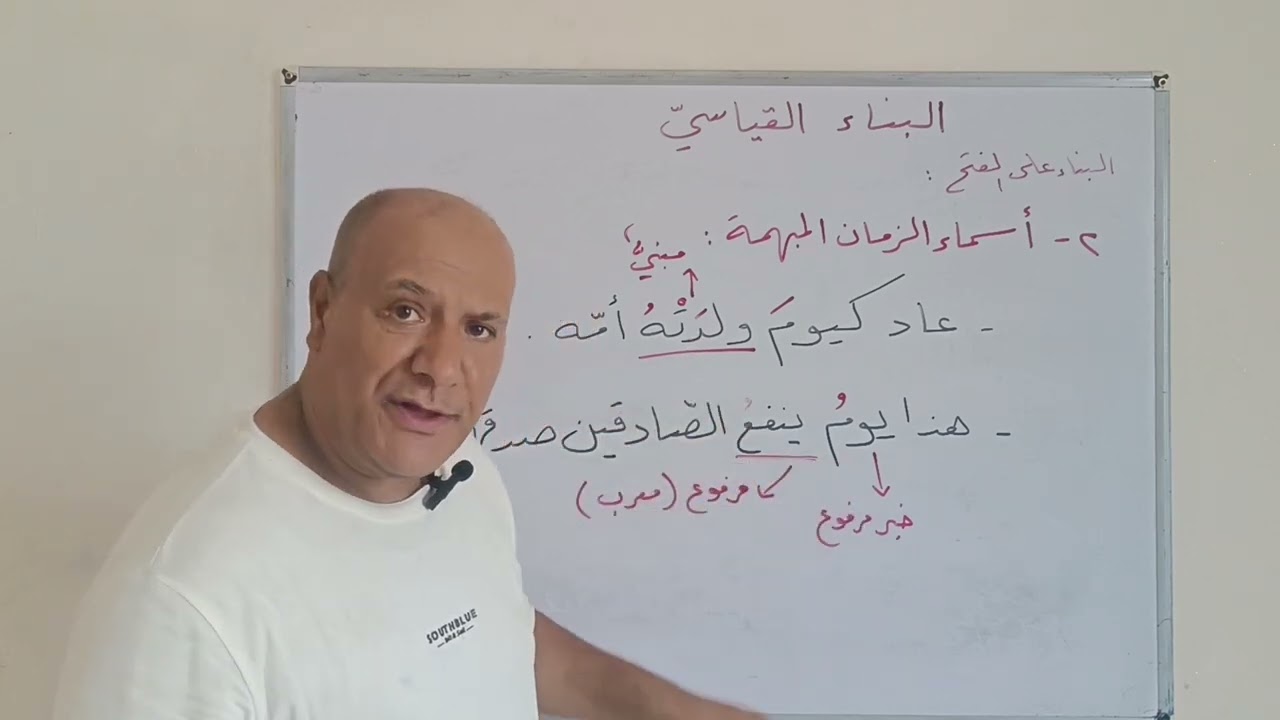 النحو و الصرف 1 الأسماء المبنية / تتمة البناء على الفتح