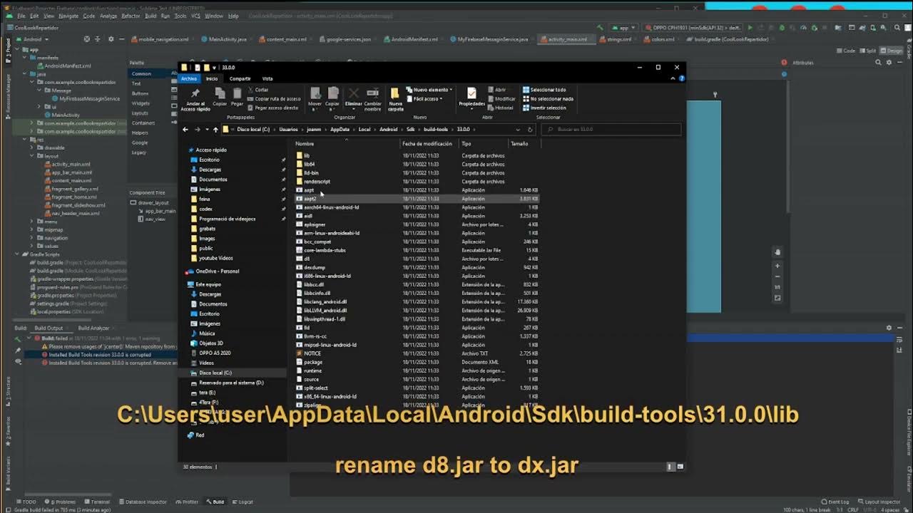 Failed To Find Build Tools Revision 33.0.1